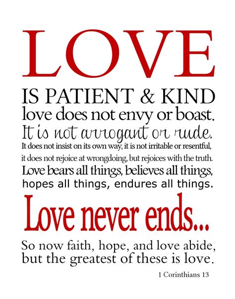 1 corinthians 13 kjv - love is patient